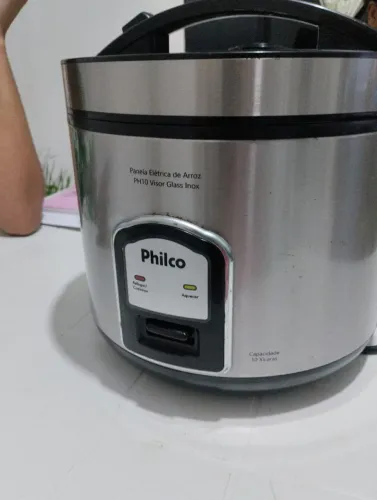 Panela elétrica de Arroz Ph10 visor Glass inox