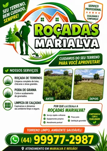 Jardinagem, Jardineiro, Roçadas em terrenos (limpeza de terrenos) Marialva !