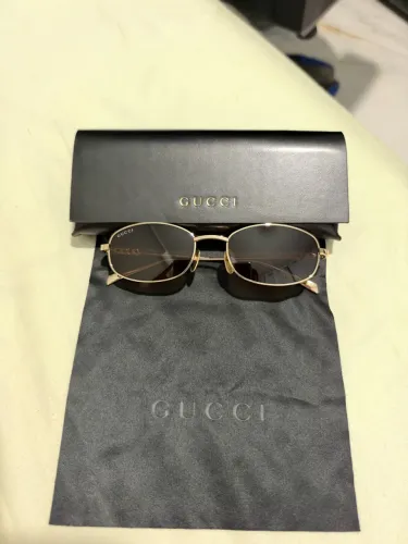 Óculos De Sol Gucci Gg1940s Marrom Dourado