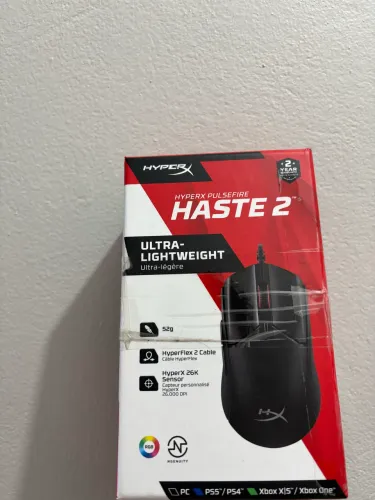 Mouse Gamer HyperX Pulsefire Haste 2, RGB, 26000 DPI - 6N0A7AA