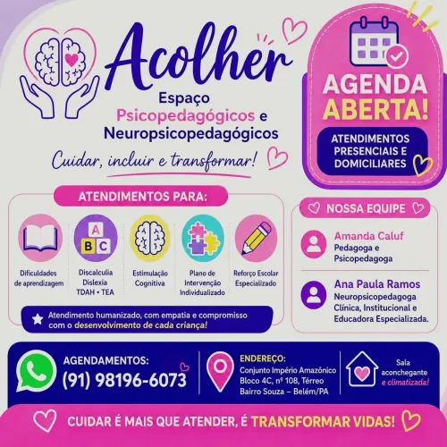 Atendimento Psicopedagogicos e Neuropsicopedagogicos 