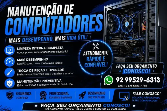 Manutenção de Notebook e Computador