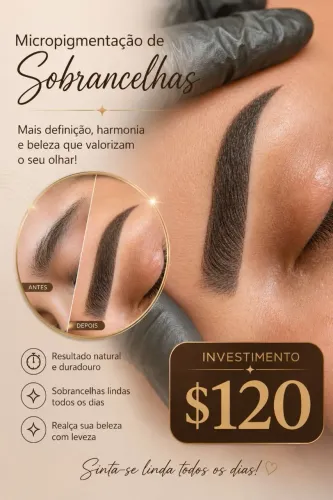 Micropigmentação de sobrancelhas