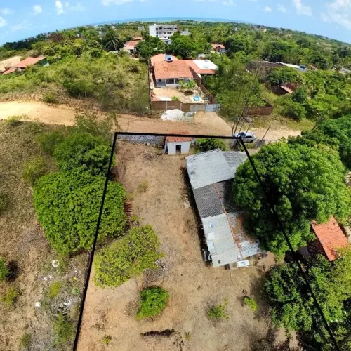 Terreno 2.000m² Tabatinga - Vista mar -Frente p/ 2 Ruas - Escritura OK!