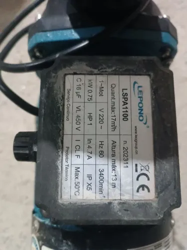 Motor para Hidromassagem Lepono LSPA1100 1CV 220V Funcionando