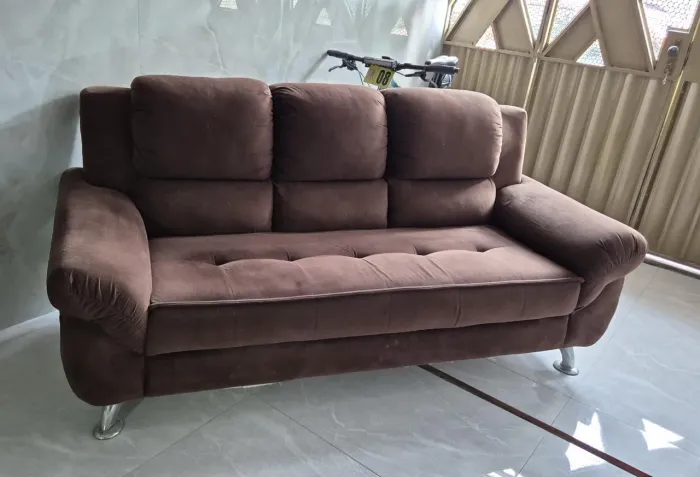 Sofá suede 2 e 3 lugares 