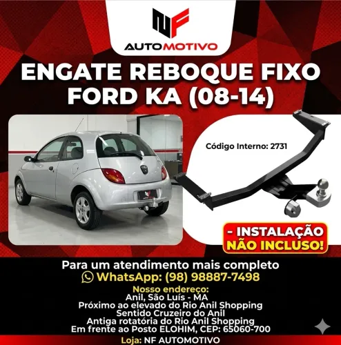 Engate reboque fixo ford ka 08/14