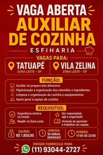 Auxiliar de Cozinha
