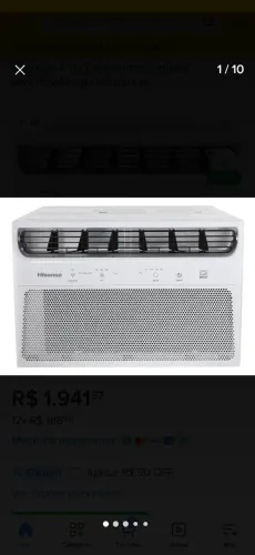 Vendo ar condicionado de janela 8500BTU 220V