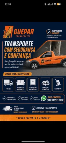 Carretos - Fretes - Reboque de moto - Serviços de motoboy 