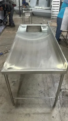 Pia Inox 2,20m Cuba 60x40 Cozinha Industrial Completa