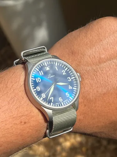 Relógio Laco Augsburg Blaue Stunde 42 mm novo na caixa !