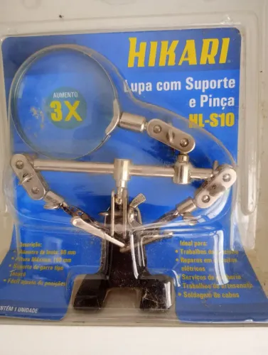 Lupa Articulável Com Garras Suporte de ferro passado e estável e lente de alta definição