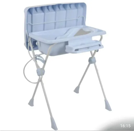 Banheira de Bebê Burigotto Millenia+ Baby Blue Trocador Azul