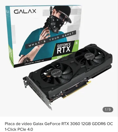 Placa de vídeo RTX 3060