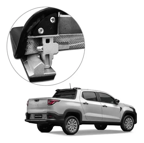 Capota Maritima Fiat Strada 2020 2021 Cabine dupla Freedom Endurance Flashcover instalada