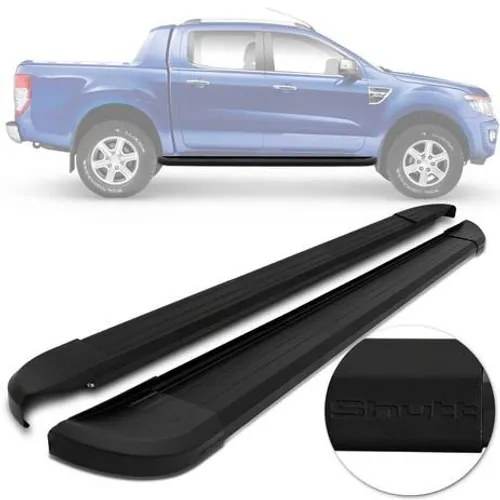 Protetor Lateral Ford Ranger 2013 A 2020 Estribo Preto 