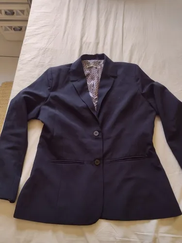 Blazer feminino para trabalho ( recepção, igreja etc) uniforme brechó azul marinho 