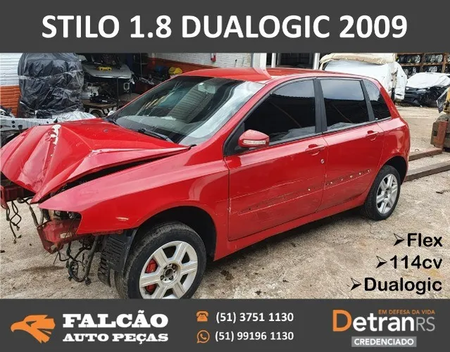fiat stilo dualogic 2009 em peças sucata