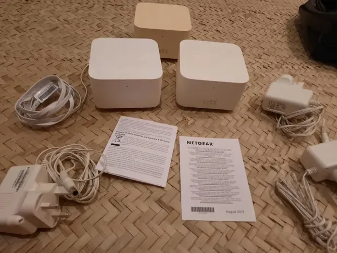 Roteador Netgear Orbi Rbk13 Ac1200 Rede Mesh Kit Completo preco imbatível Netgear orbi