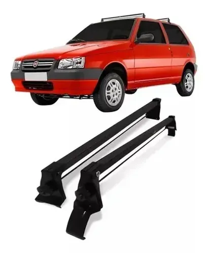 Rack Teto Fiat Uno 2012 2PT - Preto Material Aço - VP 918