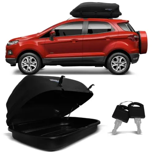 Maleiro Baú - Bagageiro de Teto 460L - Preto - Motobul
