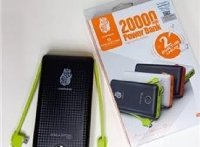 Carregador Portátil 20.000mah Power Bank HMaston Bateria Portátil Ate 4 Carga Completa