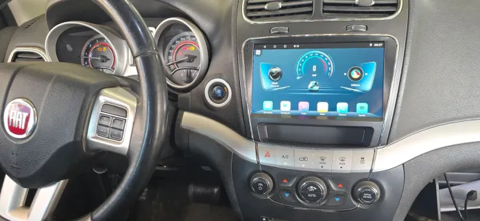 Multimídia 9 polegadas Carplay sem fio Android auto fiat freemont e Dodge Journey 