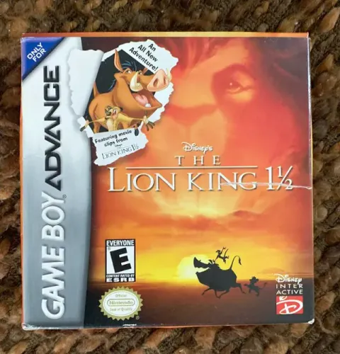 LION KING 1 1/2 REI LEÃO GBA GAMEBOY ADVANCE NOVÍSSIMO P/ COLECIONADORES ACEITO OLX PAY