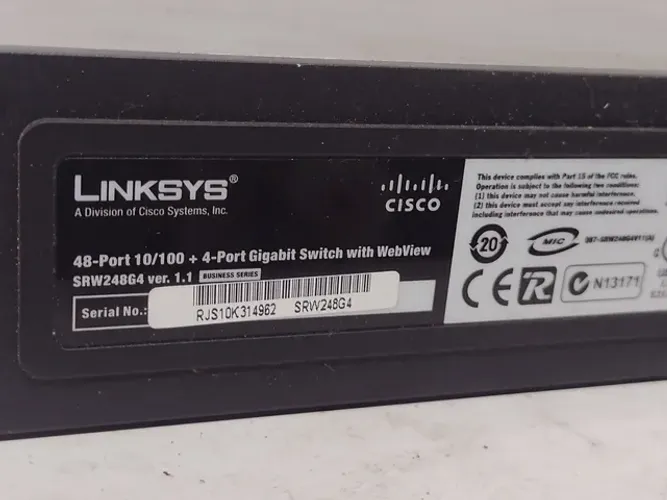 Switch Linksys cisco srw248g4 48 portas 10/100
