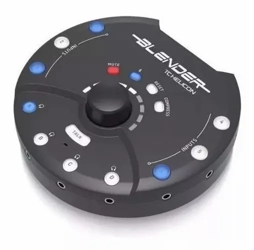 Interface De Audio Blender Tc Helicon Mixer Analógico C/ Cor Preto