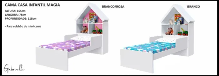 CAMA CASA INFANTIL NOVA R$ 479,00 