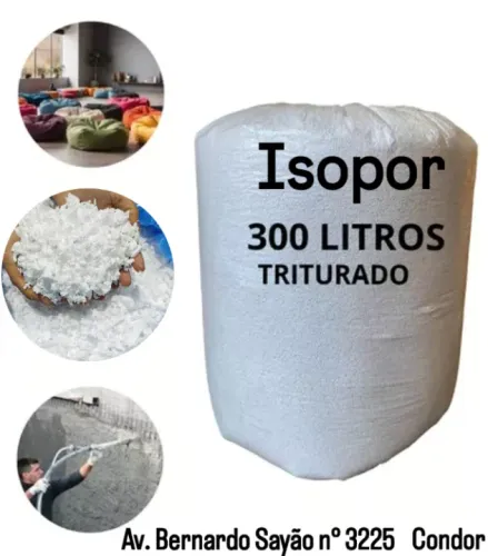 Isopor em Flocos para Enchimento de Puff e Concreto !