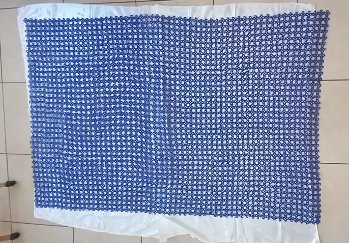 Toalha de Mesa em Renda Frivolité Cor Azul 170cm X 109 cm, nova, Oportunidade
