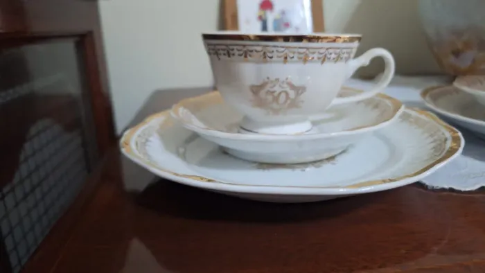 2 Xícaras Bodas de Ouro - 50 anos