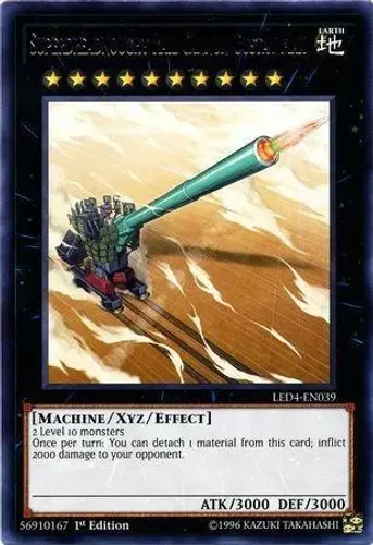 Yugioh!!! Superdreadnought Rail Cannon Gustav Max [led4-pt03