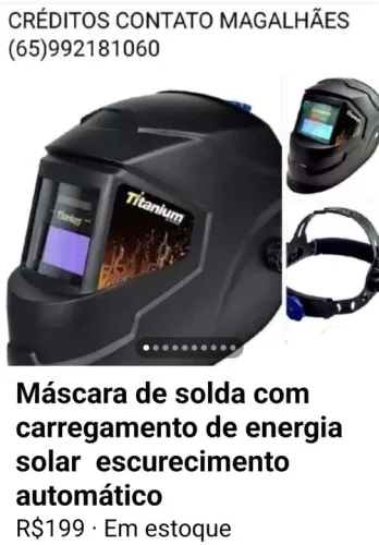 , * máscara de solda Solar com escurecimento automático