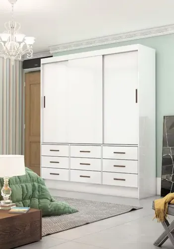 Guarda roupa 9 gavetas sevil ENTREGAMOS NO MESMO DIA ( Promoção )