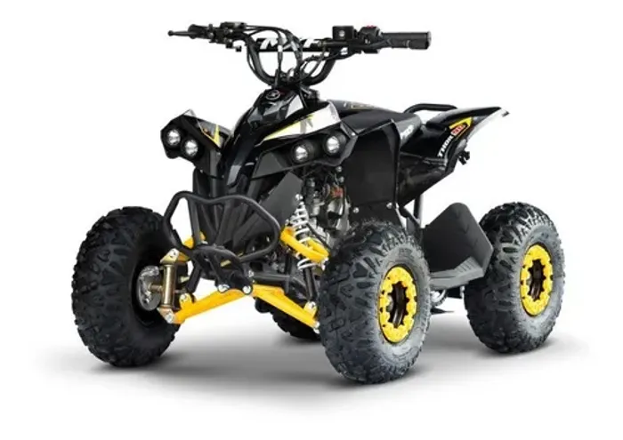 Quadriciclo De Criança Mxf Thor 90cc 4t Partida Elétrica Cor Amarela