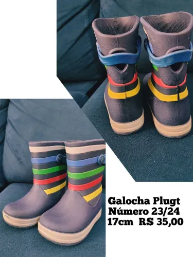 Galocha Plugt 23/24 - 17cm R$35,00