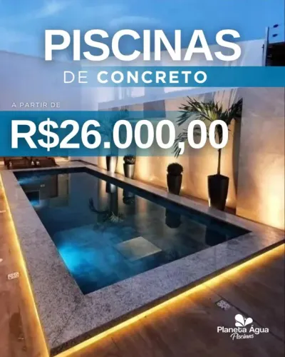 Piscina de Concreto a partir de - R$26.000,00