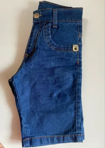 Bermuda jeans infantil 