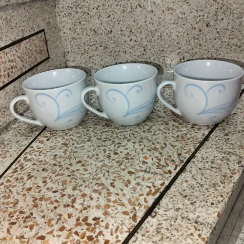Conjunto com 3 xícaras de Chá
