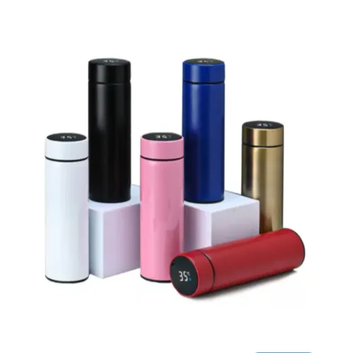 Promoção garrafa térmica 500ml com sensor de temperatura 