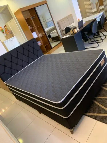 Cama de Casal NOVA - BASE BOX + COLCHÃO - ENTREGA GRÁTIS!