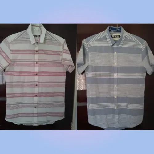 Camisas de Botão Listrada 