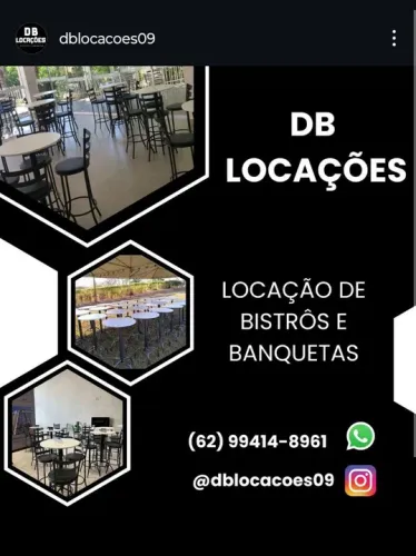 Aluguel de bistros e banquetas 25$