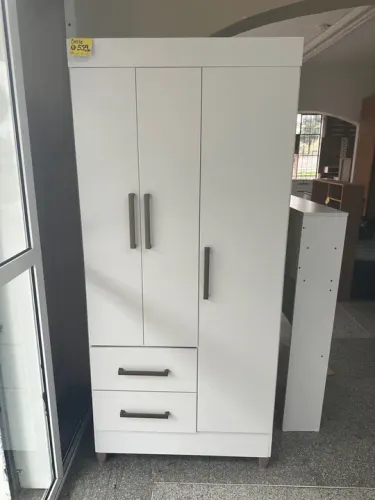 Guarda-Roupa 3 Portas Branco