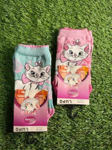 meia infantil gatinha marie