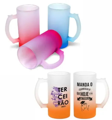 Caneca Chopp Degrade Jateado
